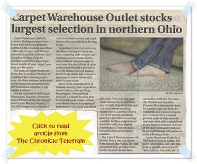 article about cwo featured in the Chronicle Telegram of Eyria