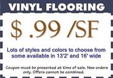 vinyl flooring sale $.99 per square foot